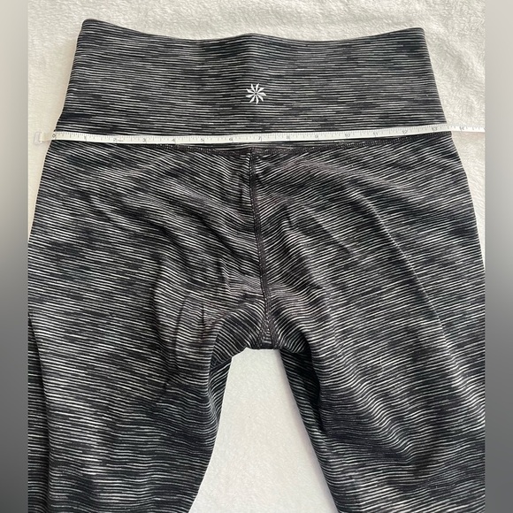 Athleta women’s small heathered black/gray Space Dye workout leggings - Picture 6 of 9